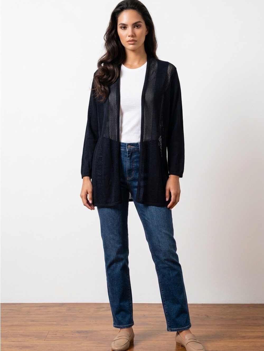 Grace Open Knit Lightweight Cardigan